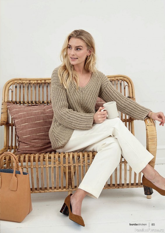 Вязаные модели в журнале «Burda Stricken №3 2020»