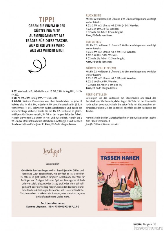 Вязаные проекты в журнале «Hakeln Das MaschenMagazin №36 2023»