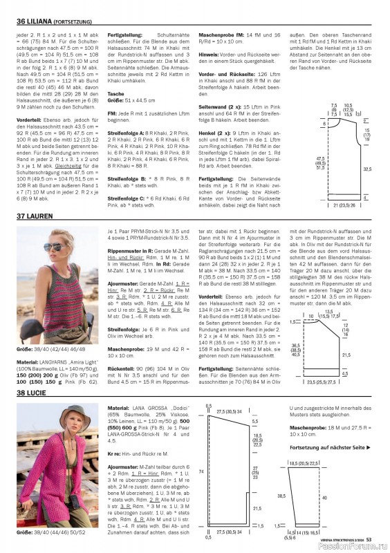 Вязаные модели в журнале «Verena Stricktrends №2 2024»