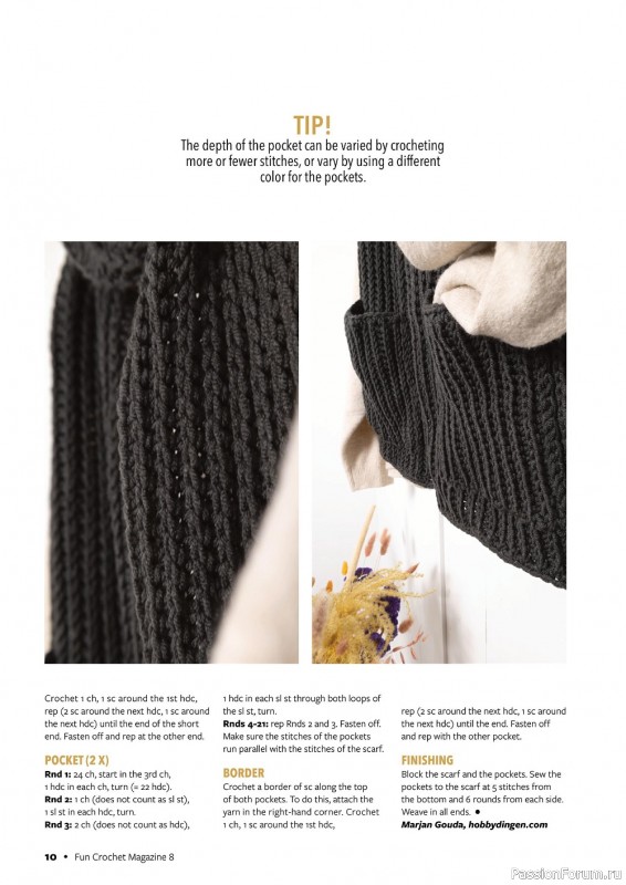 Вязаные проекты крючком в журнале «Fun Crochet Magazine №8 2022»
