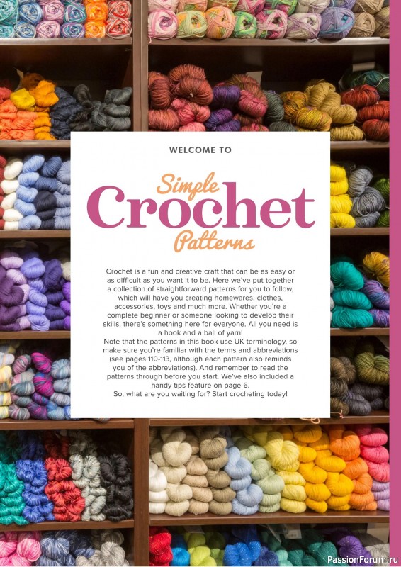 Вязаные проекты крючком в журнале «Simple Crochet Patterns - 1st Edition 2025»