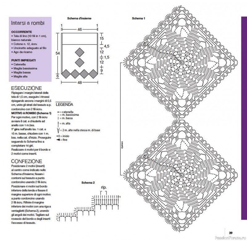 Вязаные проекты крючком в журнале «Uncinetto Manuale Filet №6 2022»