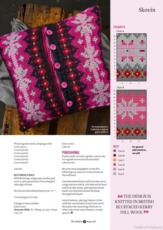 Вязаные проекты спицами в журнале «The Knitter №192 2023»