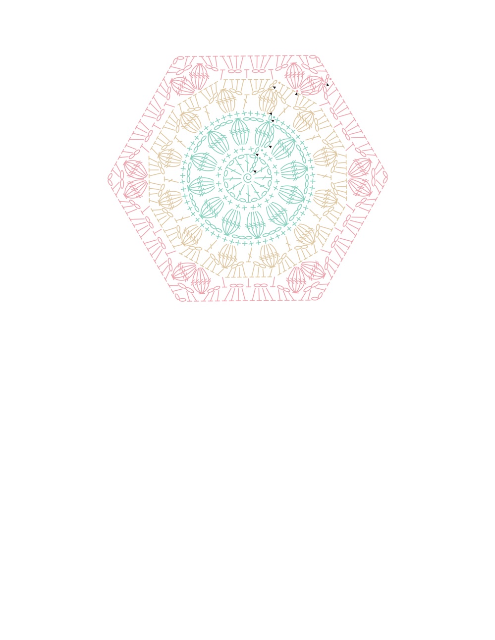 Коллекция проектов крючком в книге &laquo;100 Crochet Tiles&raquo;