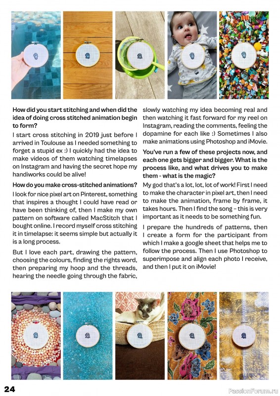 Коллекция вышивки в журнале «XStitch Magazine №30 2024»