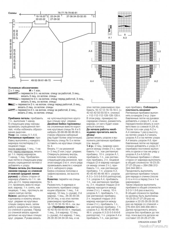 Вязаные модели в журнале «Creazion №4 2023»
