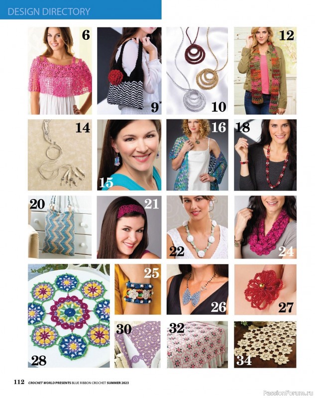Вязаные проекты крючком в журнале «Crochet World Specials - Summer 2023»