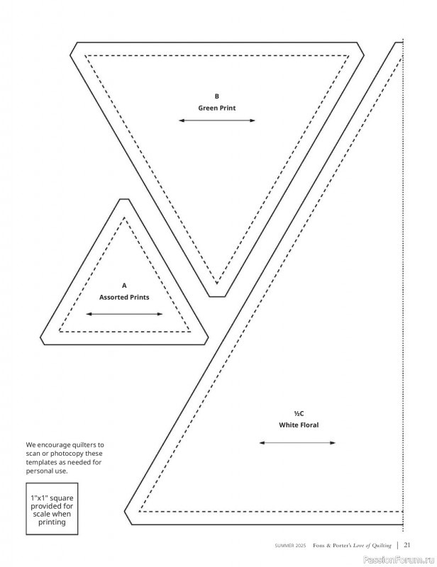 Коллекция проектов для рукодельниц в журнале «Fons & Porter’s Love Of Quilting - Summer 2025»