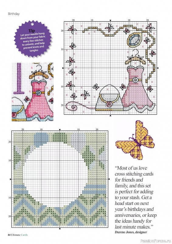 Коллекция вышивки в журнале «Ultimate CrossStitch Cards №58 2025»
