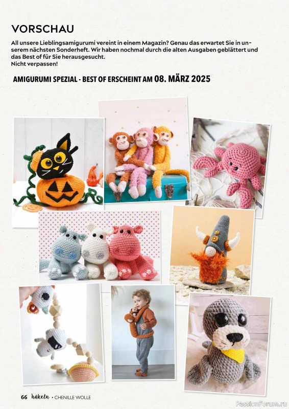 Вязаные проекты в журнале «Häkeln Das MaschenMagazin Spezial №1 2025»