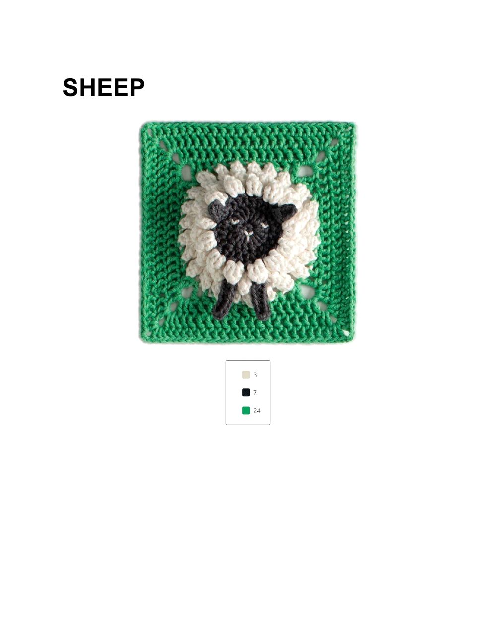 Коллекция "бабушкиных квадратов" в книге «3D Animal Granny Squares»