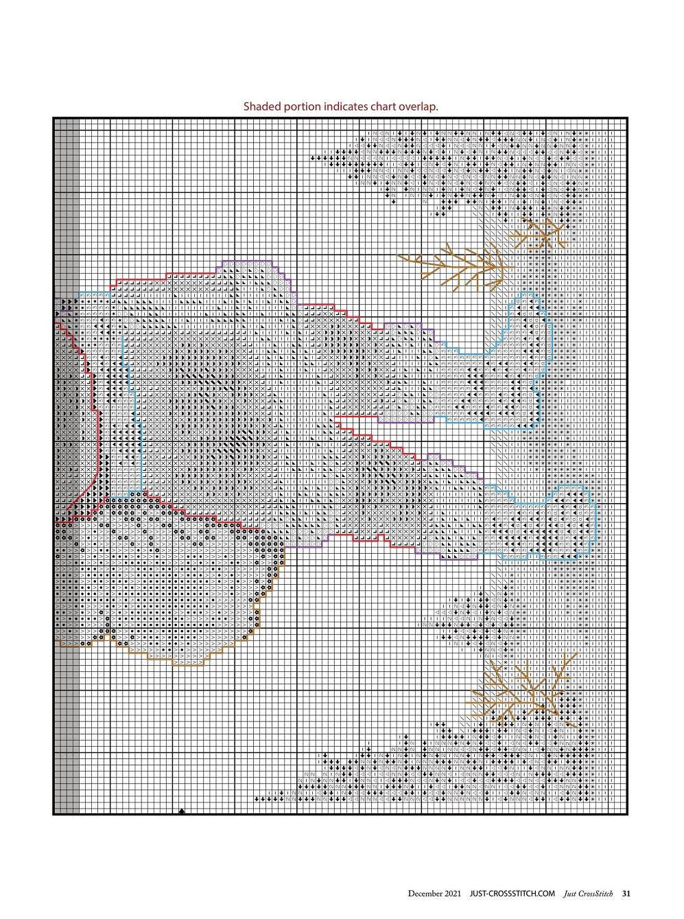 Журнал "Just CrossStitch - December" 2021