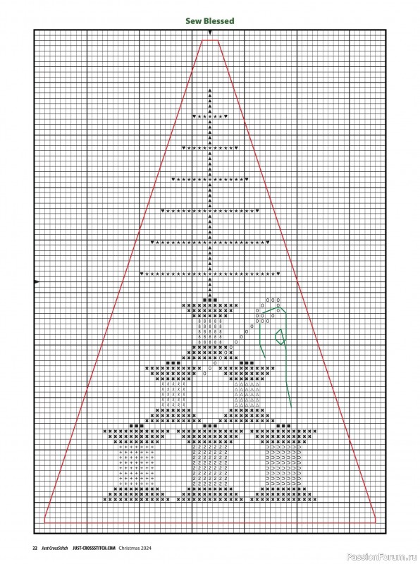 Коллекция вышивки в журнале «Just Cross Stitch - Christmas 2024»