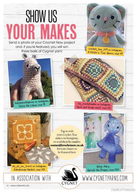 Вязаные проекты крючком в журнале «Crochet Now №103 2024»