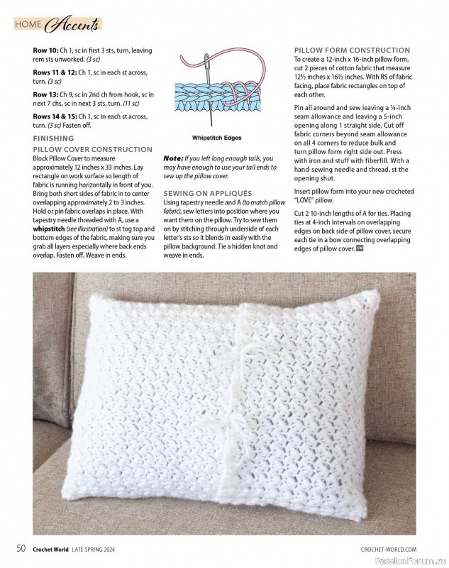 Вязаные проекты крючком в журнале «Crochet World Specials - Late Spring 2024»