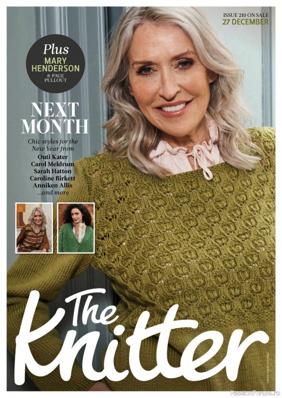Вязаные проекты спицами в журнале «The Knitter №209 2024»