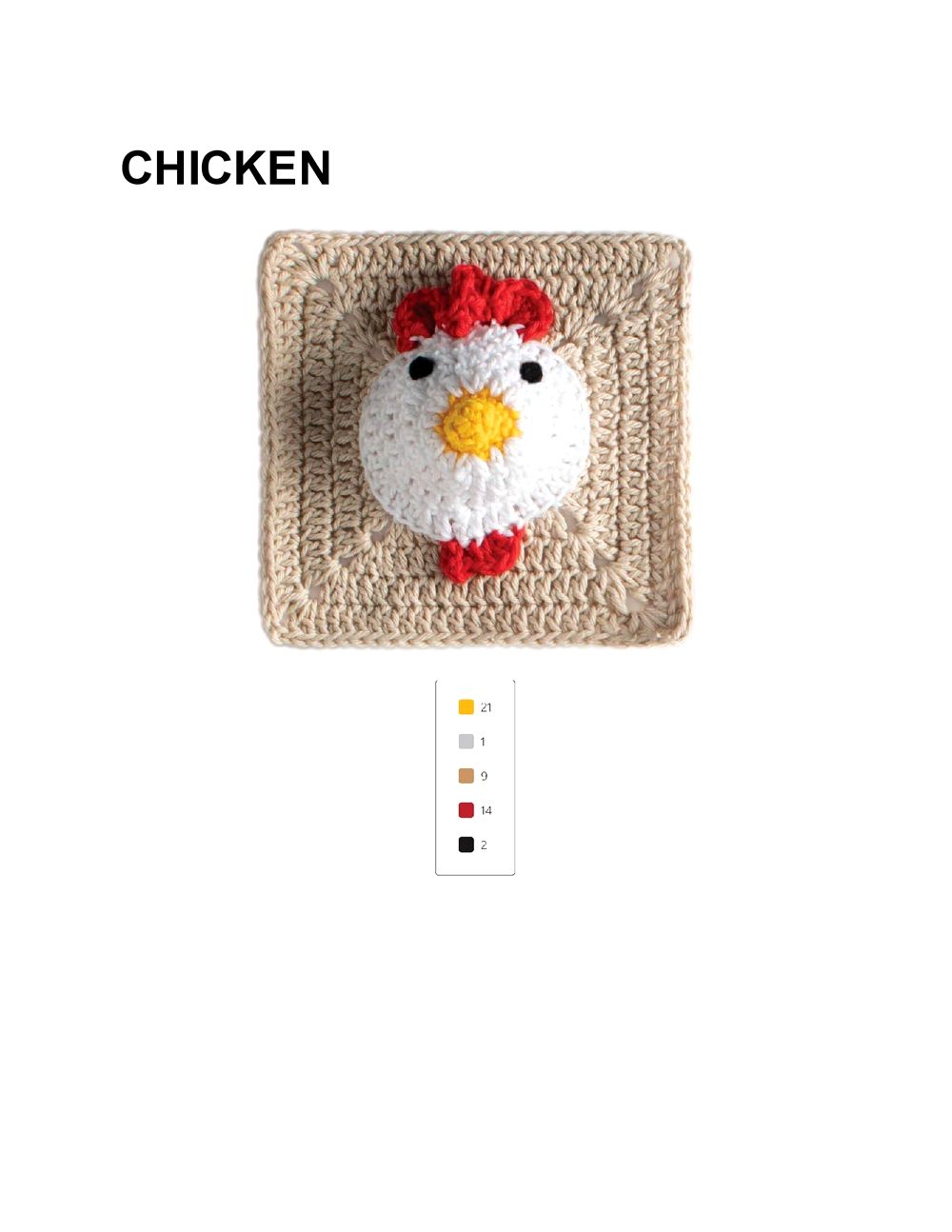 Коллекция "бабушкиных квадратов" в книге «3D Animal Granny Squares»