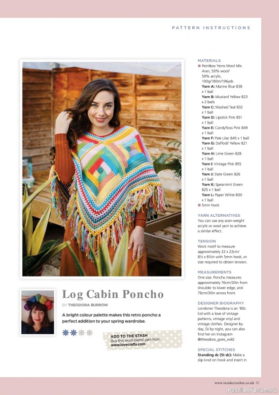 Вязаные проекты крючком в журнале «Inside Crochet №156 2023»