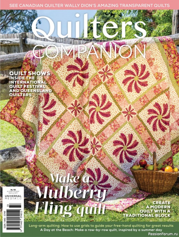 Коллекция проектов для рукодельниц в журнале «Quilters Companion №132 2025»