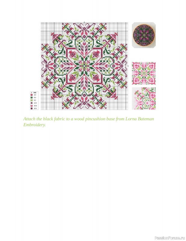 Коллекция вышивки в книге «Cross-Stitch Mandalas»