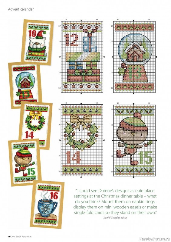 Коллекция вышивки в журнале «Cross Stitch Favourites - Christmas 2022»