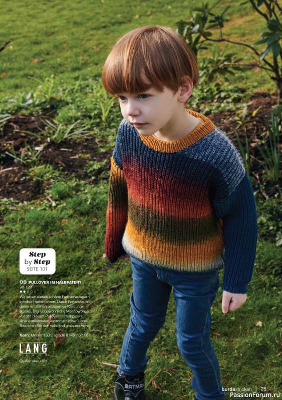 Вязаные модели в журнале «Burda Stricken №4 2021»
