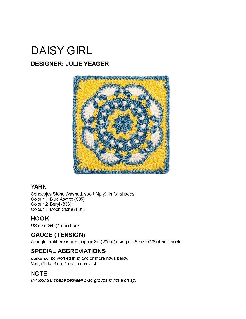 Коллекция проектов крючком в книге &laquo;100 Crochet Tiles&raquo;