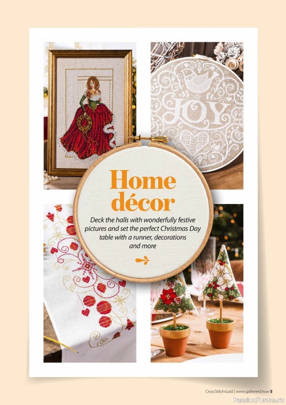 Коллекция вышивки в журнале «Cross Stitch Gold - Christmas Collection 2023»