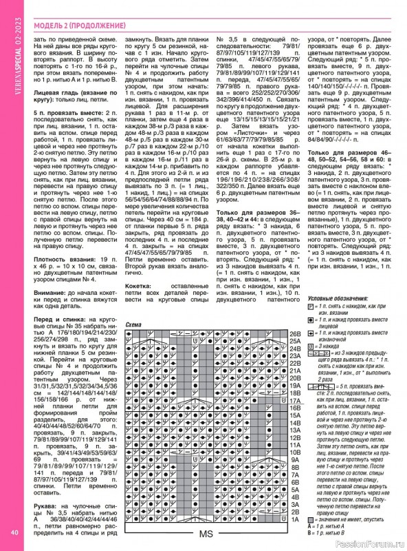 Вязаные модели в журнале «Модное вязание №2 2022»