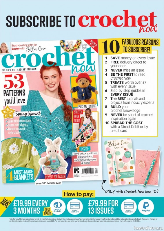 Вязаные проекты крючком в журнале «Crochet Now №107 2024»
