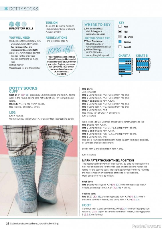 Вязаные проекты крючком в журнале «Simply Knitting №250 2024»