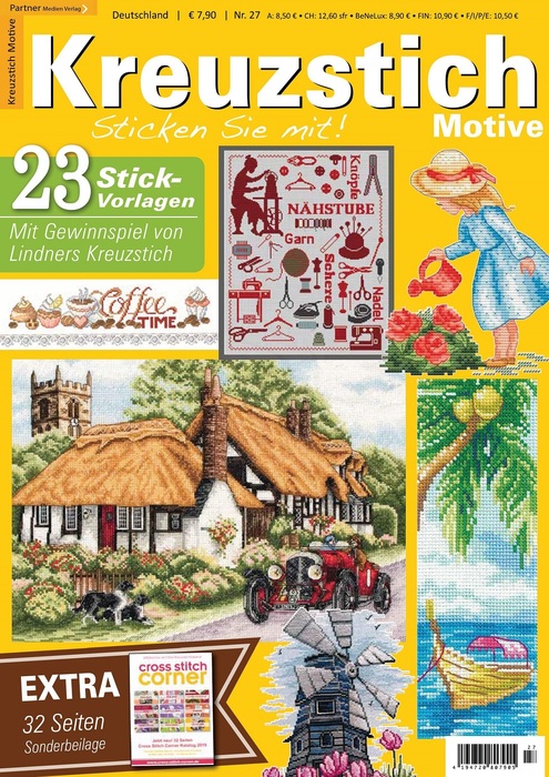 Коллекция вышивки в журнале &laquo;Kreuzstich Motive №27 2023&raquo;