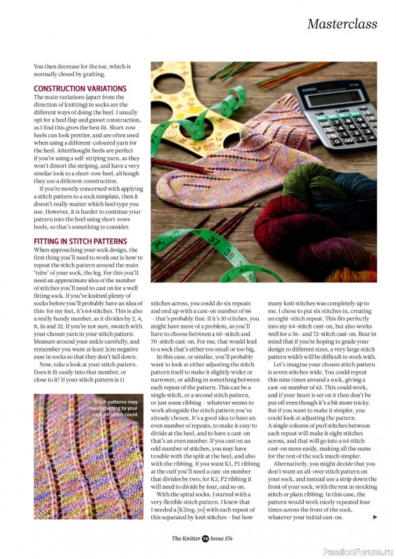 Вязаные модели спицами в журнале «The Knitter №176 2022»