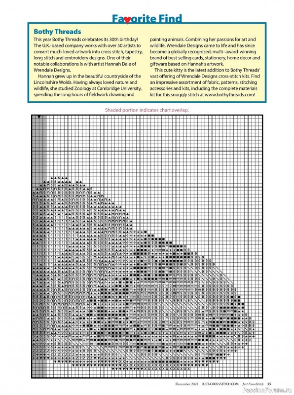 Коллекция вышивки в журнале «Just CrossStitch - December 2023»