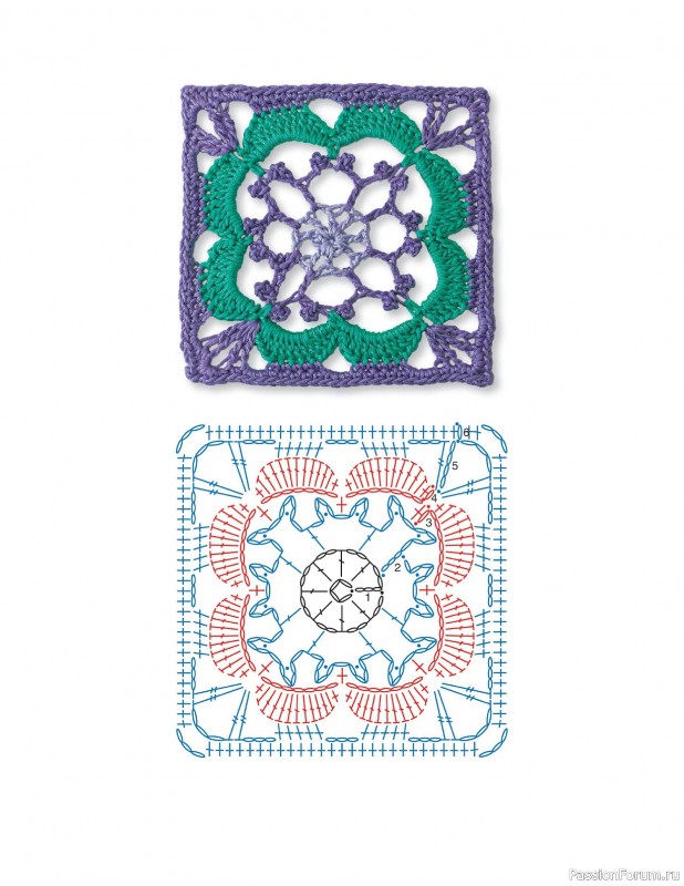 Вязаные проекты в книге «Granny Square Crochet for Beginners»