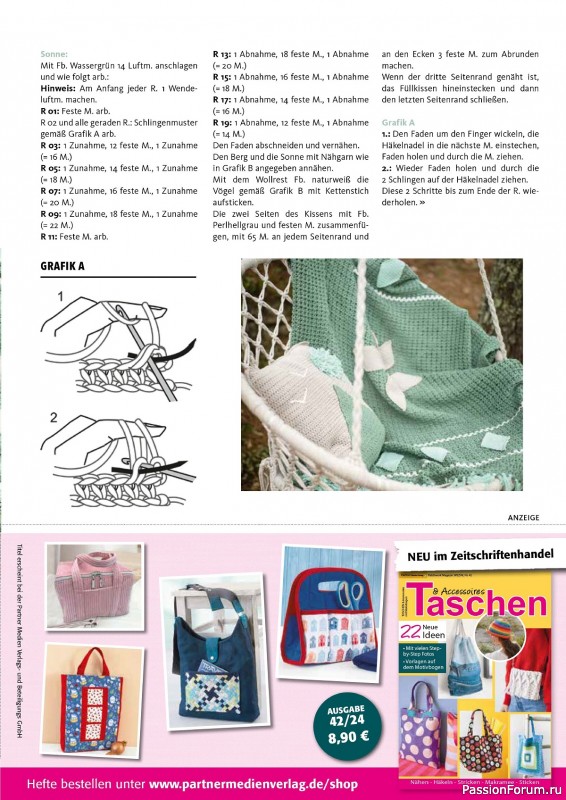 Вязаные проекты в журнале «Hakeln das MaschenMagazin №44 2024»