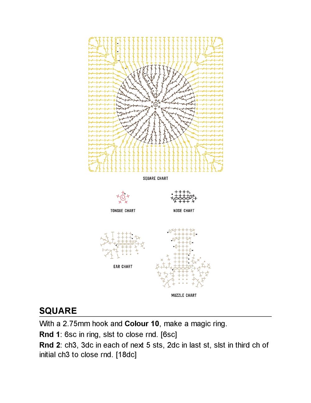 Коллекция "бабушкиных квадратов" в книге «3D Animal Granny Squares»