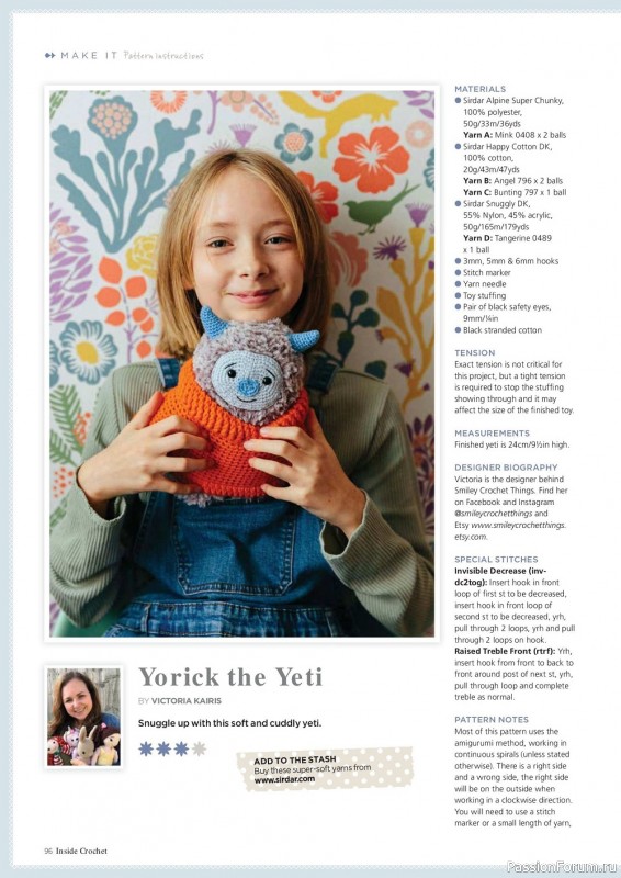 Вязаные модели крючком в журнале «Inside Crochet №154 2023»