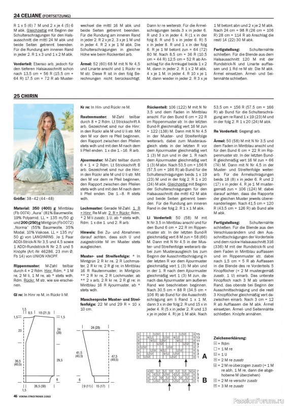 Вязаные модели спицами в журнале «Verena Stricktrends №2 2022»