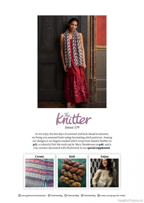 Вязаные модели в журнале «The Knitter №179 2022»