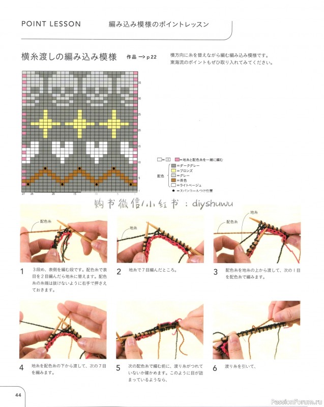 Вязаные проекты в книге «25 Knitting Color Works by Erika Tokai»