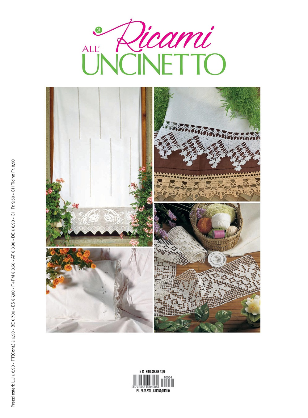 Модели крючком в журнале &quot;Ricami all&rsquo;Uncinetto&quot; n.n.32, 33, 34 2021