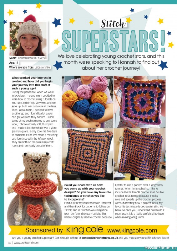 Вязаные проекты крючком в журнале «Crochet Now №111 2024»