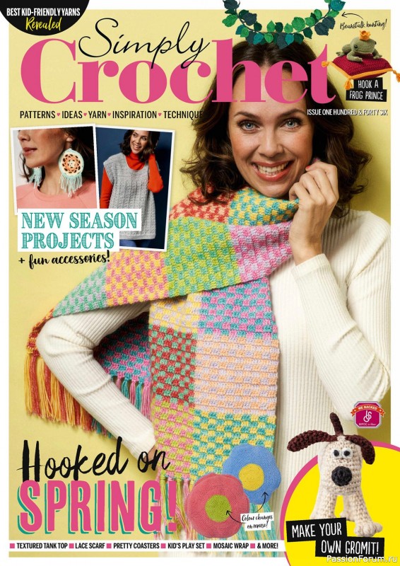 Вязаные проекты крючком в журнале «Simply Crochet №146 2024»