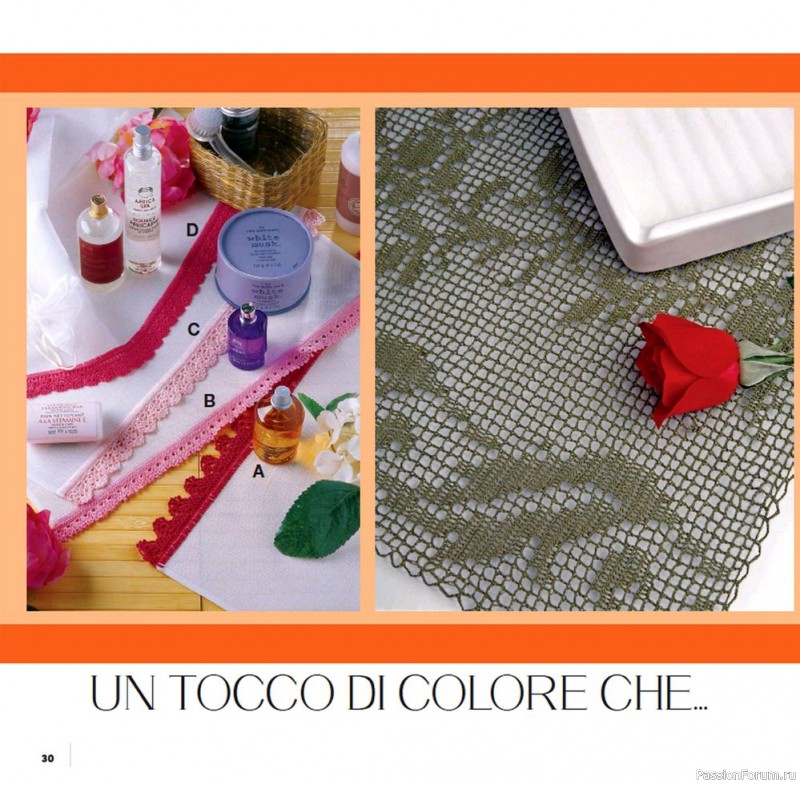 Вязаные проекты крючком в журнале «Uncinetto Manuale Filet №6 2022»