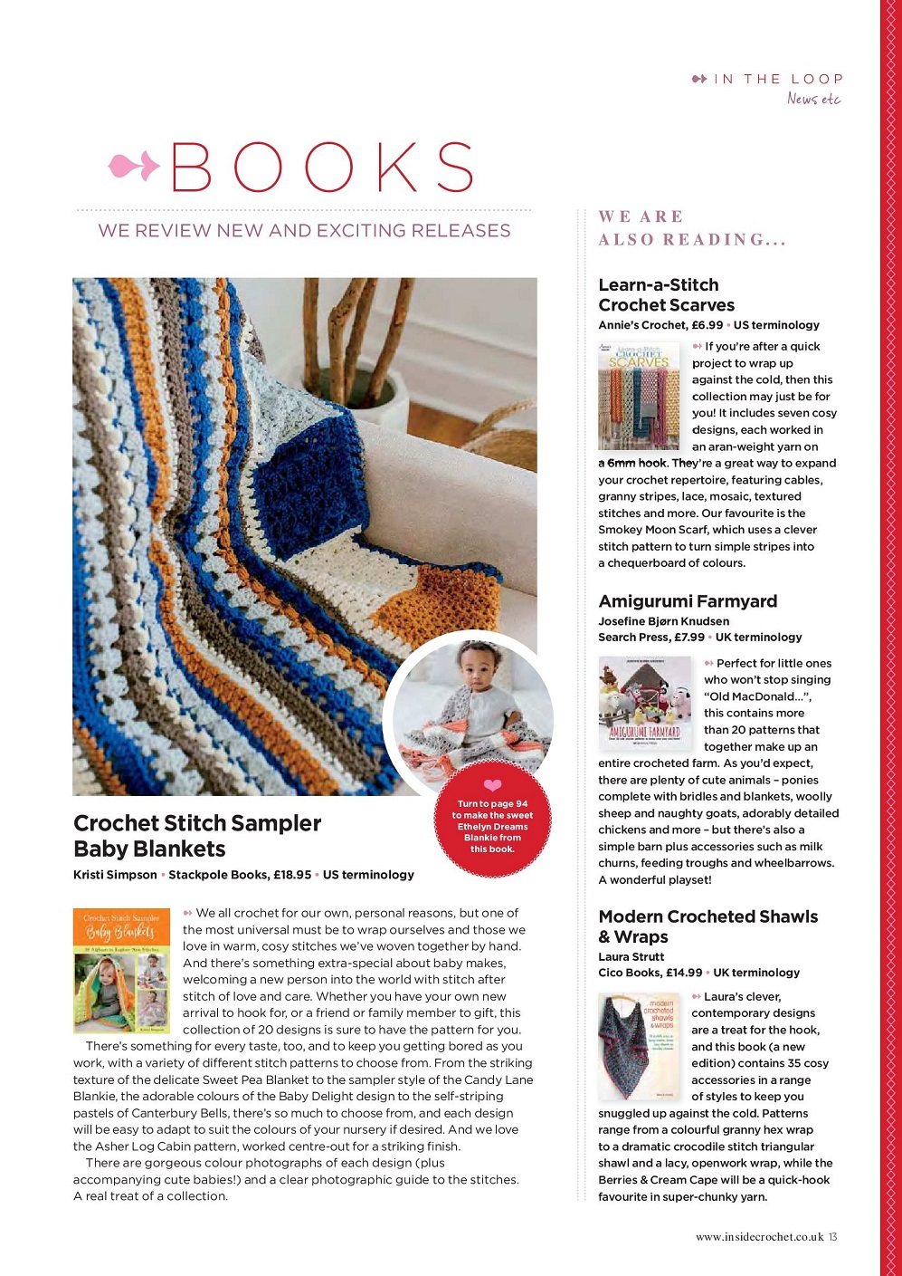 Вязаные модели одежды в журнале "Inside Crochet №144 2022"