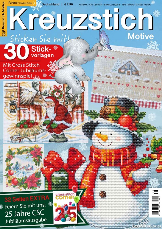 Коллекция вышивки в журнале &laquo;Kreuzstich Motive №30 2024&raquo;