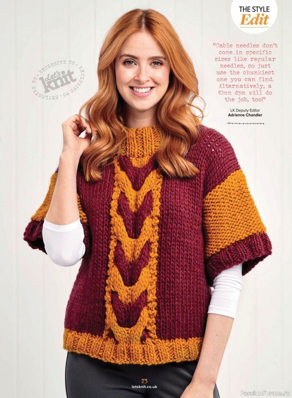 Вязаные модели спицами в журнале «Let's Knit №187 2022»