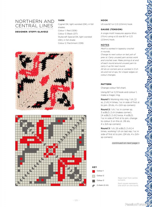 Вязаные проекты в журнале «100 Crochet Tiles – 1st Edition 2023». Продолжение
