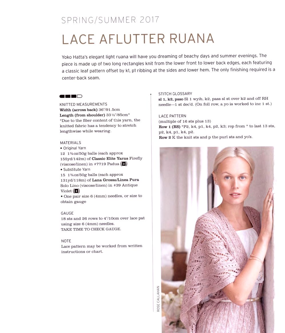 40 проектов вязания в журнале &quot;Vogue Knitting Lace&quot;: 40 Bold &amp; Delicate Knits 2021